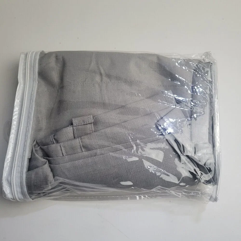 NEW Eclipse Kendall blackout window tie-up shade 'Grey' 42x63in #CT5